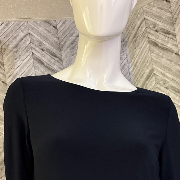 Tommy Hilfiger Black midi dress with Cream Accents, BNWT, size 8 - Picture 7 of 10